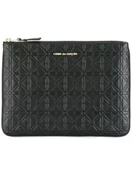 Comme Des Garons Wallet кошелек с тиснением, черный