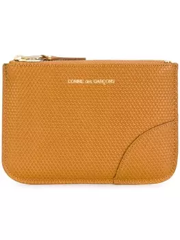 Comme Des Garons Wallet текстурный кожаный кошелек, коричневый