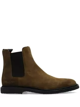 Common Projects ботинки «Челси» из вощеной замши, коричневый