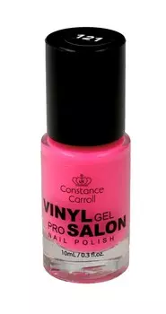 Constance Carroll, Лак для ногтей с винилом 121 Neon Light Pink, 10 мл