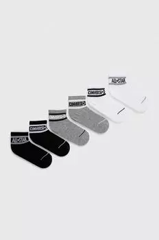 Converse Детские носки, 6 шт., серый