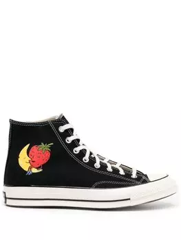 Converse высокие кеды с принтом, черный