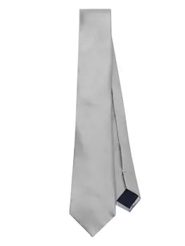 Corneliani атласный галстук, серый
