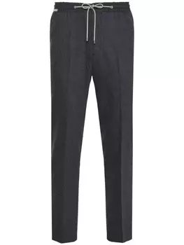 Corneliani брюки прямого кроя со стрелками, серый