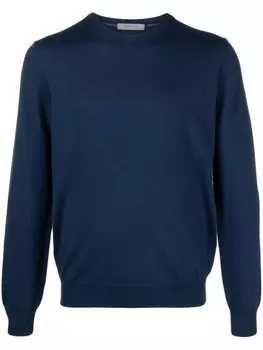 Corneliani джемпер из вирджинской шерсти, синий
