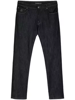 Corneliani джинсы с вышитым логотипом, синий
