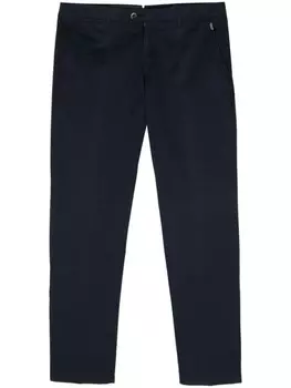 Corneliani прямые брюки чинос средней посадки, синий