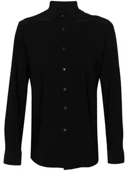 Corneliani рубашка из джерси, черный