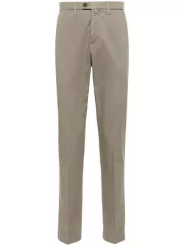 Corneliani зауженные брюки чинос, зеленый