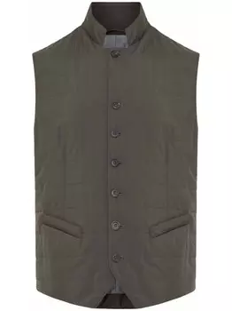 Corneliani жилет на пуговицах, зеленый
