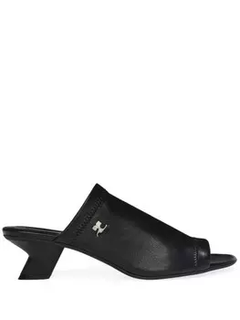 Courrges мюли Wet Stretch, черный