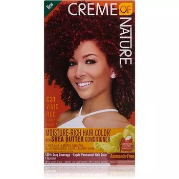 Creme of Nature Увлажняющая яркая рыжая краска для волос C31