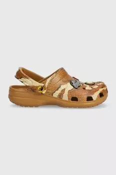Crocs Детские шлепанцы JURASSIC WORLD CLASSIC CLOG, коричневый