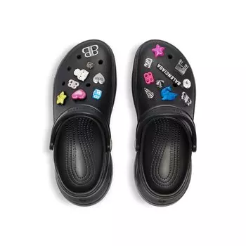 Crocs Мюли Jibbitz BALENCIAGA, черный
