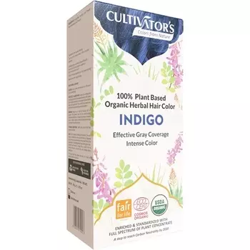 Cultivator's Органическая травяная краска для волос Индиго 100 г