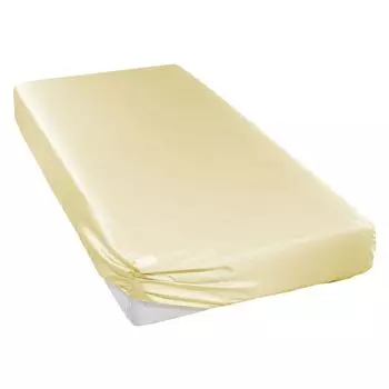 Curt Bauer Uni Mako Satin простынь приталенная простыня 140 x 200 см Uni Mako Satin 116960-0000-3745 ваниль