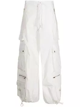 Cynthia Rowley широкие брюки карго, белый