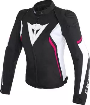 Dainese Avro D2 Tex Дамы Мотоцикл Текстильный Куртка, черный/белый/пурпурный