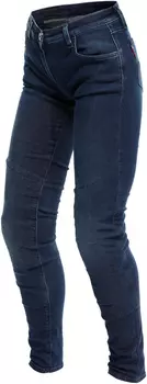 Джинсы мотоциклетные женские Dainese Denim Brushed Skinny, синий