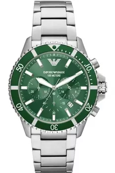 Дайверские наручные часы ar11500 Emporio Armani, серебряный
