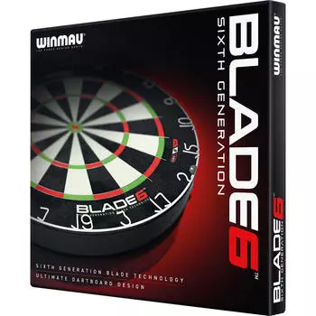 Дартс Winmau Blade 6, черный/красный/зеленый