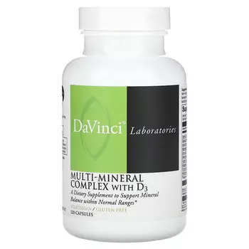 DaVinci Laboratories, Мультиминеральный комплекс с витамином D3`` 120 капсул