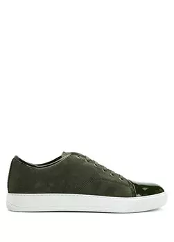 Dbb1 мужские кожаные кроссовки Lanvin, хаки
