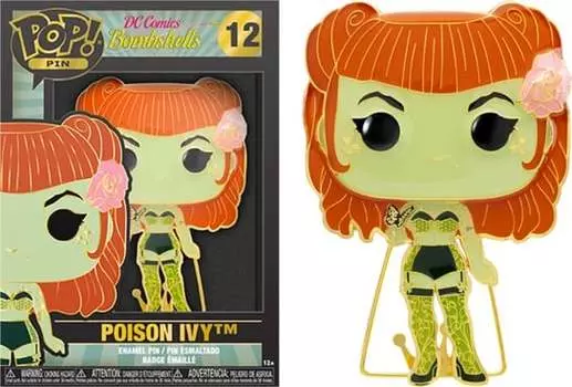 DC Comics — большая эмалированная булавка № 13 — ядовитый плющ Funko