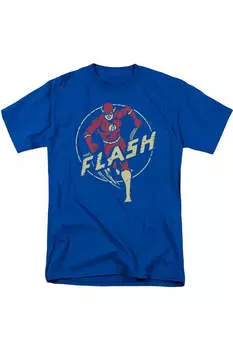 DC Comics Flash Flash Comics футболка с коротким рукавом для взрослых Gildan, синий