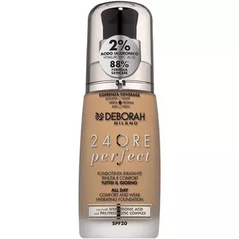 Deborah Milano 24 Hour Liquid Foundation Perfect Moisturizing SPF 20 30 мл