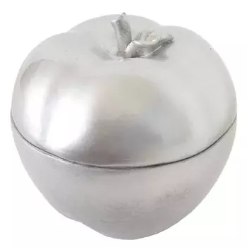 Декоративная фигурка HWC Apfel, серебряный
