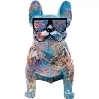 Декоративная фигурка Kare Design Dog of Sunglass, светло-голубой