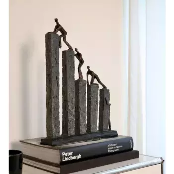 Декоративная фигурка Касабланка от Gilde «Sculpture Raise» Casablanca By Gilde, серый