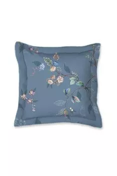 Декоративная подушка Kawai Flower, квадратная, 45х45 см, синяя Beddinghouse
