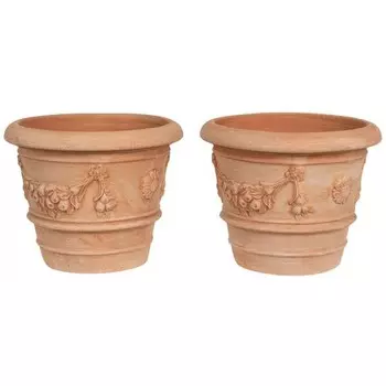 Декоративная ваза Biscottini 2 шт TERRACOTTA цвет terrakotta