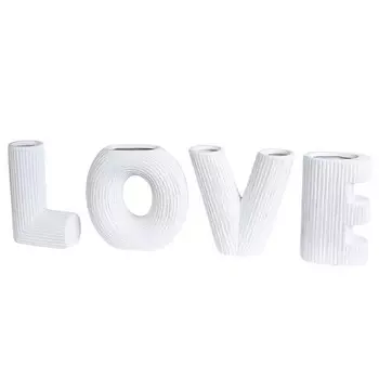 Декоративная ваза GILDE Love 4 шт, белый