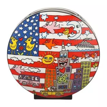 Декоративная ваза Goebel James Rizzi Living in the USA, многоцветный