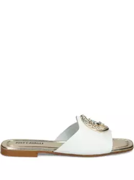 Декорированные босоножки Just Cavalli, белый