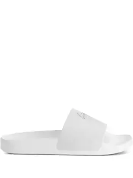 Декорированные шлепанцы Giuseppe Zanotti, белый