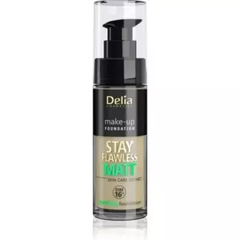 Delia Cosmetics Матирующая тональная основа Stay Flawless 16H № 406 Cookie 30 мл