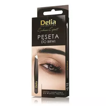 Delia Пинцет для бровей Eyebrow Expert Черный