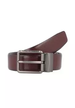 Деловой двусторонний кожаный ремень PORSCHE DESIGN, цвет Dark Brown