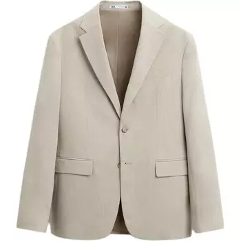 Деловой костюм мужской загар Zara, цвет Tan