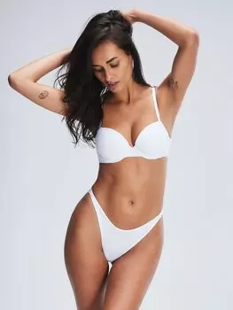 Деми бюстгальтер Savage X Fenty Cotton Essentials Padded, цвет Angel White