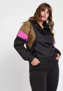 Демисезонная куртка Urban Classics LADIES MIXED PULL OVER JACKET, цвет Black