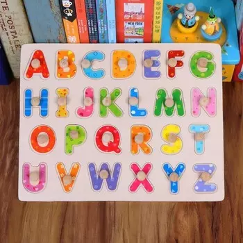 Деревянная головоломка Yfashion Ldren Liscop Алфавит