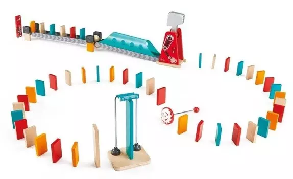 Деревянное домино с мощным молотком, Hape