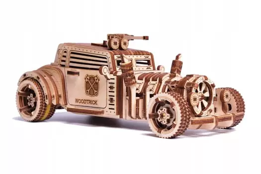 Деревянный 3D-пазл Wood Trick Car Апокалиптический автомобиль