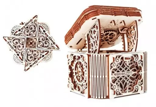 Деревянный город, 3D механический конструктор, Mystery Box Wooden.City