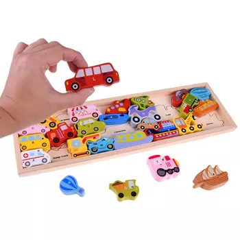 Деревянный Пазл 26 Предметов Игрушка Для Детей DDC Toys